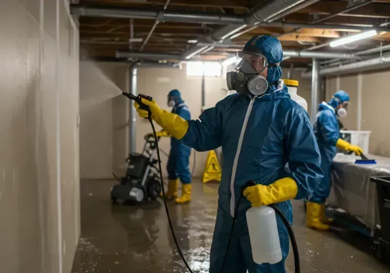 Basement Sanitization and Antimicrobial Treatment process in Gregg County, TX