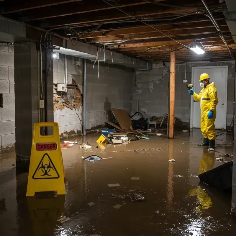 Flooded Basement Electrical Hazard in Gregg County, TX Property